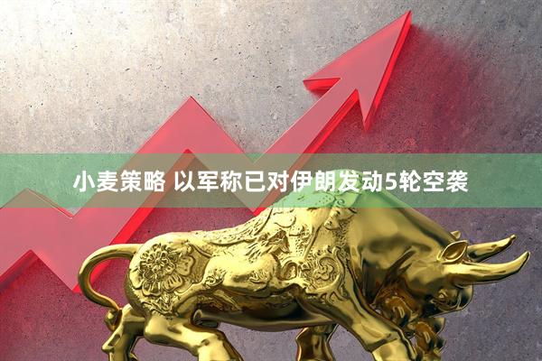小麦策略 以军称已对伊朗发动5轮空袭