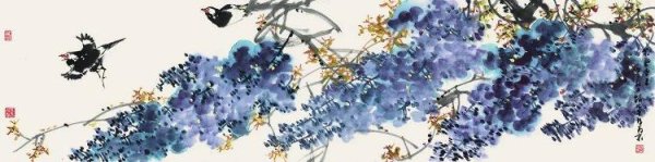 启云科技 花鸟画“天人合一”——赵治平《紫气东来》作品